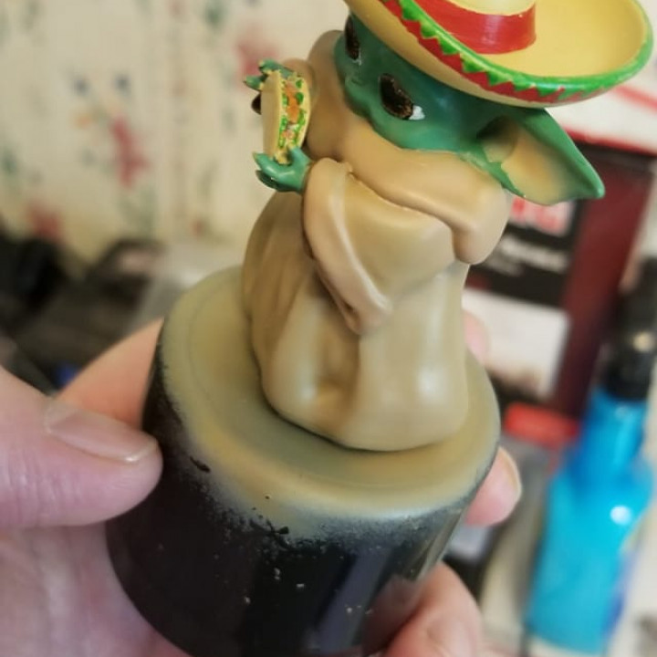 bebé yoda mayonesa estrella guerras 3D print model - Mito3D