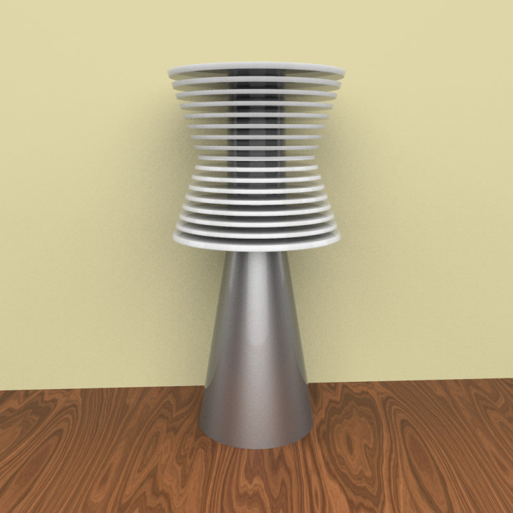 gestreift Lampe 3D print model - Mito3D