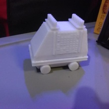 topo droide azione figura pip ruote carrozza stella guerre 3d print model - Mito3D