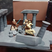 spazio procedura guidata rovinato tempio antico terreno gioco guerra legione pilastri colonne diaramma templeruins Spacewizard 3d print model - Mito3D