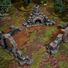 ruined house wargames wargaming warhammer roleplaying malifaux scenery dungeons dragons pathfinder frostgrave mordheim scenography 3d print model - Mito3D