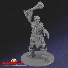 bone hill giant supportless tabletop fantasy skeleton undead d&d monstrous encounters 3d print model - Mito3D