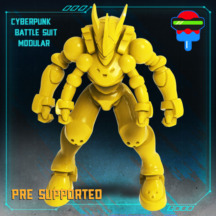 siberpunk savaş takım elbise Ayarlamak modüler masaüstü droid hayalet robot mekanik bot baltlesuit çekirdek gits Siber zırhlı sibernetik cyberpunk2077 cyberpunk2020 Cyberpunkred msdf elma tohumu 3D print model - Mito3D