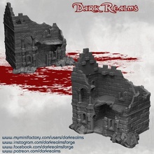 arkenfel - house 1 ruins tabletop building terrain d&d 3d print model - Mito3D
