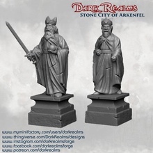 arkenfel - statues tabletop statue terrain warhammer d&d frostgrave aos 3d print model - Mito3D