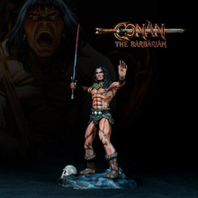 conan barbarian fan art book sword warrior fiction sorcery cimmerian swordandsorcery literary 3d print model - Mito3D