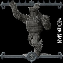 Wicker Man table 3d print model - Mito3D