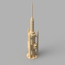 agua reteniendo torre mesa juego estrella guerras 3d print model - Mito3D
