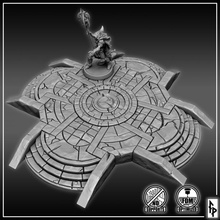prigione piattaforma tavolo draghi dungeon fantasia rpg terreno warhammer d dnd esploratore 3d print model - Mito3D
