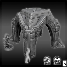 prigione 4 arco tavolo draghi dungeon fantasia rpg terreno warhammer d dnd esploratore miniatura 3d print model - Mito3D