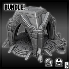 bundle platform 4 arch tabletop dragons dungeons fantasy rpg terrain warhammer d&d dnd pathfinder minature 3d print model - Mito3D