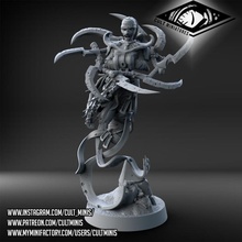 mummy priestess tabletop dragons dungeons female undead warrior miniature wargame d&d pathfinder sorcerer kineticist bestiary 3d print model - Mito3D