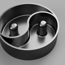 ying yang ciotola cucina accessibilità 3d print model - Mito3D