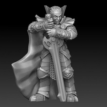 vampire lord two-handed sword tabletop undead miniature necromancy 3d print model - Mito3D
