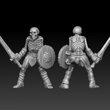 skeleton warrior tabletop undead miniature necromancy 3d print model - Mito3D