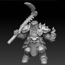 death knight scythe tabletop undead miniature deathknight 3d print model - Mito3D