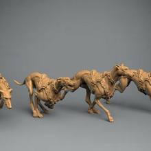 köpek binmek grup masaüstü 3d print model - Mito3D