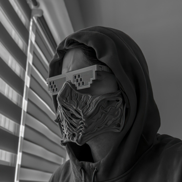 ninja mask mk - inspired design prop wearable fanart mortal kombat 3D print model - Mito3D