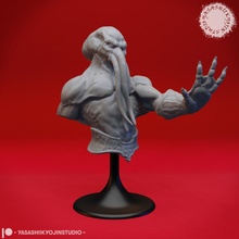 mind flayer illithid - bust fan art creature monster tentacle squid dnd pathfinder 75mm gloomhaven aos 3d print model - Mito3D