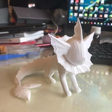 vaporeon - pokemon fan art cat cute dog water sitting fantart waterdog 3d print model - Mito3D