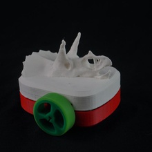 tricerannybot gadgets & electronics animal dinosaur jurrasic cannybotscompetition 3d print model - Mito3D