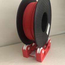 carretel suporte ajustável filamento vermelho branco 3dprinting anycubic tianse 3d print model - Mito3D