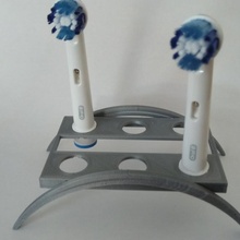 cepillo dientes cabeza soporte oral tipo jardín baño estante 3d print model - Mito3D