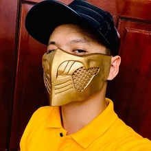 escorpião mascarar cosplay 3d impressão modelo adereços acessórios cara cabeça capacete brinquedos máscara devil mask demon half 3d print model - Mito3D