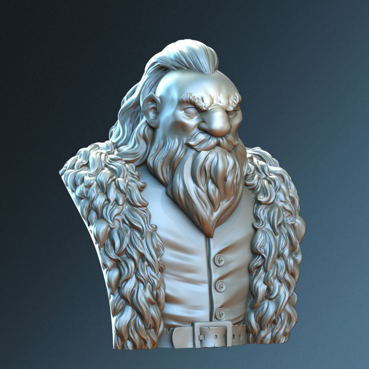 adventurer dwarf bust tabletop fantasy hero model warhammer dnd 3D print model - Mito3D
