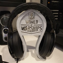 warships headphones stand headphone headset holder 3d print model - Mito3D