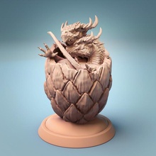 Dragão ovos tampo mesa impressão bebê ovo senhor Drake 3d print model - Mito3D