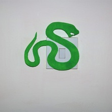 snake lightswitch cover & garden cool animal bedroom decoration kids light style switch decor playroom 3d print model - Mito3D