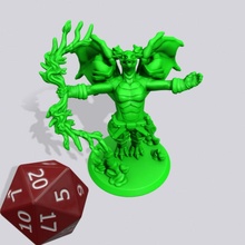 dragon guerrier miniature table 3d print model - Mito3D