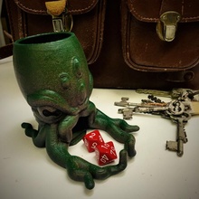 Cthulhu dados torre rpg tampo mesa lovecraft dicetower Callofcthulhu 3d print model - Mito3D