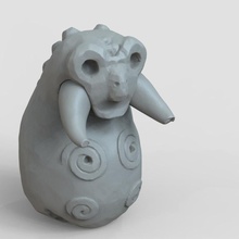 troll figurina gow pallina norvegese 3d print model - Mito3D