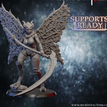 moth lady tabletop dragons dungeons fantasy game male hammer age elves dnd sigmar wh aos 3d print model - Mito3D