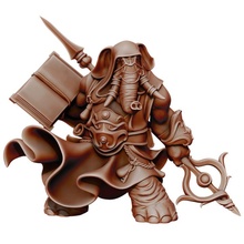 éléphant table dragons donjons fantaisie marteau guerre miniature l'éléphant dnd loxodon 3d print model - Mito3D