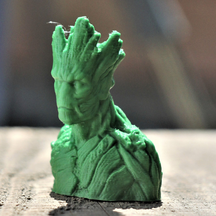 groot Büste Ventilator Kunst 3d Drucker Außerirdischer Karte Zahl Film Spiel Held Wunder Platz Star Statue Spielzeug Krieg zbrush Super Rächer Comics UFO 3D print model - Mito3D