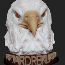 bald eagle toys & games animal3d kartal karakartal animalbust 3d print model - Mito3D