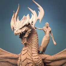 green dragon tabletop print ancient creature monster lord drake 3d print model - Mito3D