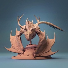 strange rock tabletop print creature mini monster owl lord dnd kipine 3d print model - Mito3D