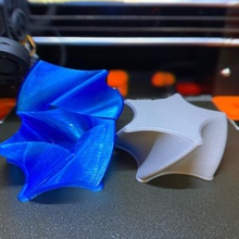 celo s retorcido estrella giro caja jardín impresión fácil apoya zelrick 3d print model - Mito3D