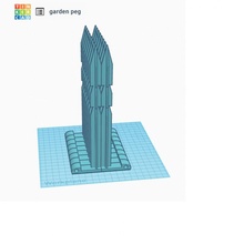 Garten peg Basteln 3d print model - Mito3D