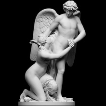 amor psyché analyse 3d mythologie sculpture statue marbre couple Suède 3dprinting 3dprintable cc0 openglam artec eva musée national Sergel 3d print model - Mito3D