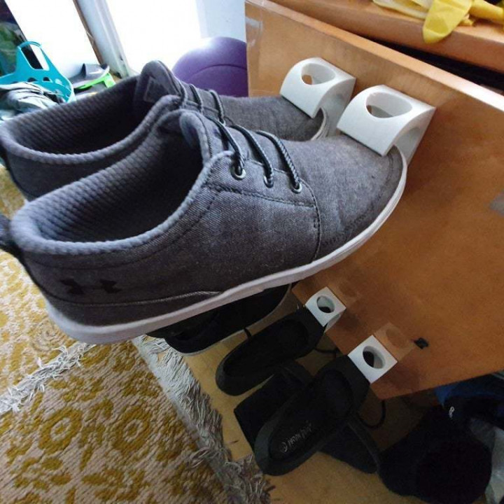 scarpa supporto parete montare 3D print model - Mito3D