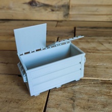 Müllcontainer Tischplatte Tafel Spiele Dioramen Geschäft Stütze Diorama 3d print model - Mito3D