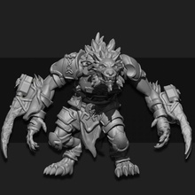 shapeshifter 01 tabletop fantasy warhammer miniature scifi norse werewolf dnd foundry sarks 3d print model - Mito3D