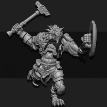 shapeshifter 03 tabletop fantasy warhammer miniature scifi norse forge werewolf dnd sarks 3d print model - Mito3D