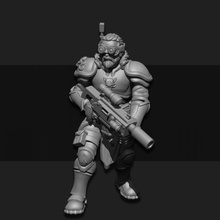 Ulfhednar caçador masculino 01 tampo mesa martelo guerra miniatura scifi nórdico batedor dnd fundição sarks 3d print model - Mito3D