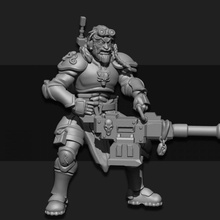 ulfhednar heavy hunter male 2 tabletop warhammer miniature scifi norse scout dnd foundry sarks 3d print model - Mito3D